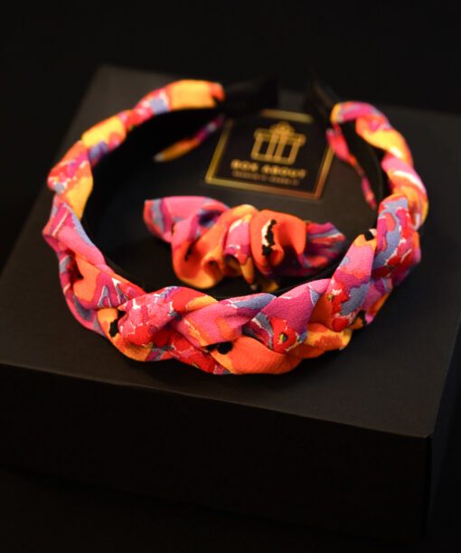 Ryškių spalvų ir raštų plaukų segtukas