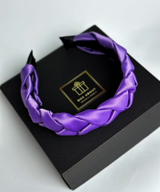 Alternative view of Violetinės spalvos plaukų lankelis