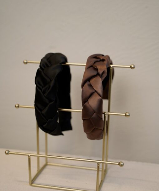 Alternative view of Rudos spalvos plaukų lankelis