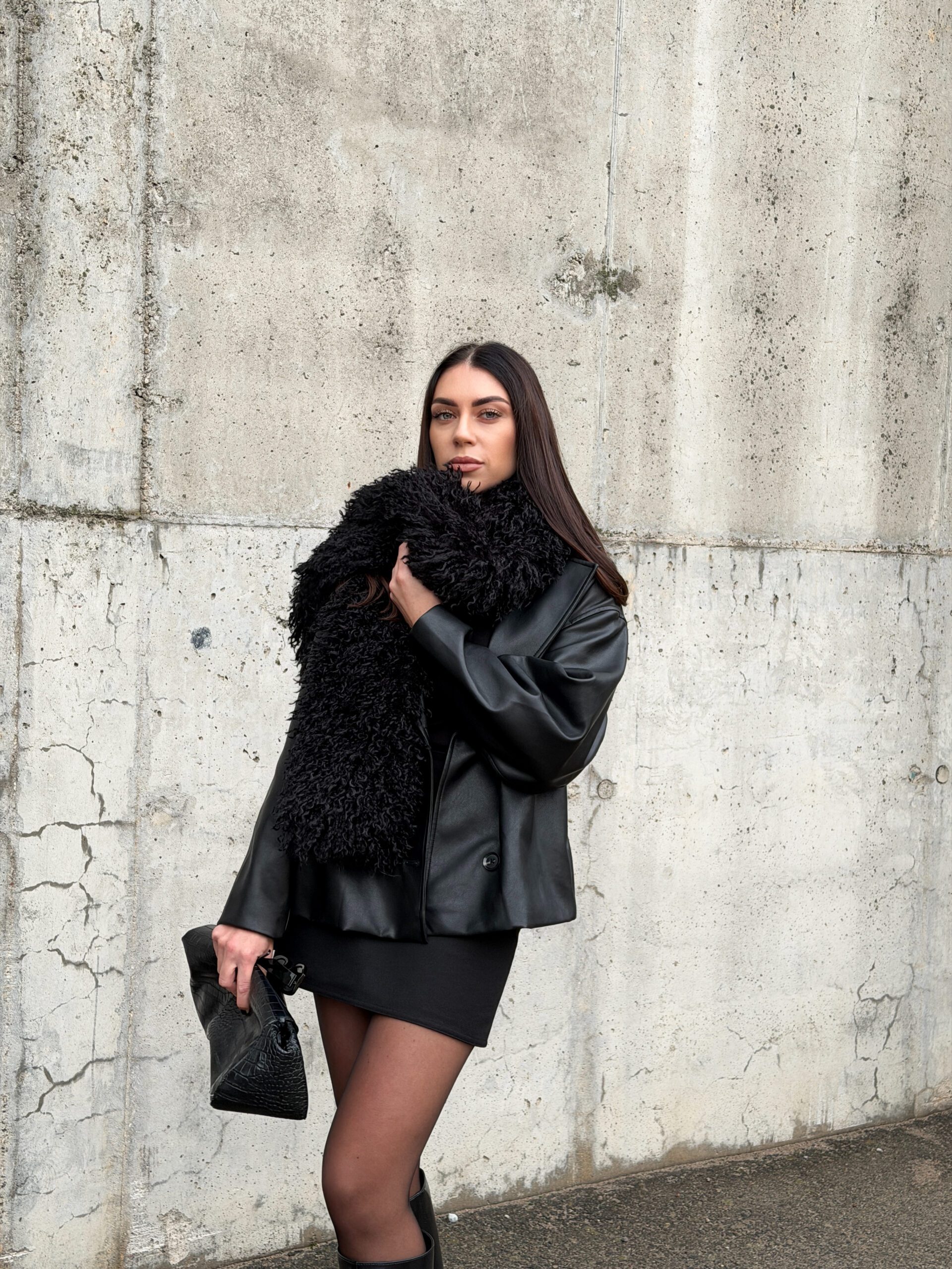 Dirbtinio puraus kailio šalikas - Image 4