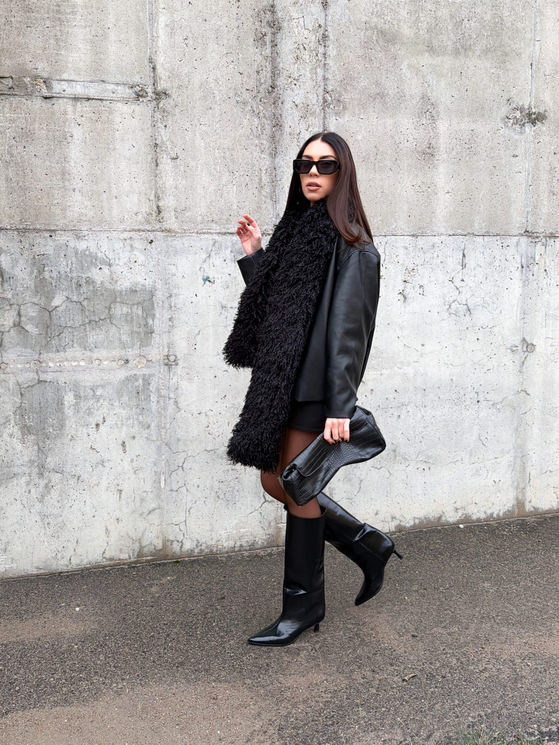 Dirbtinio puraus kailio šalikas - Image 2