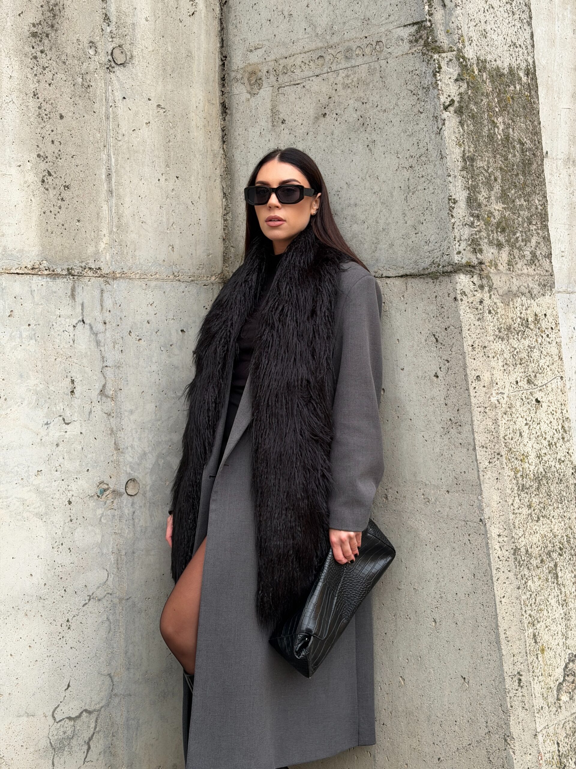 Dirbtinio kailio šalikas - Image 2